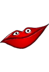 Gif animé bouche crie